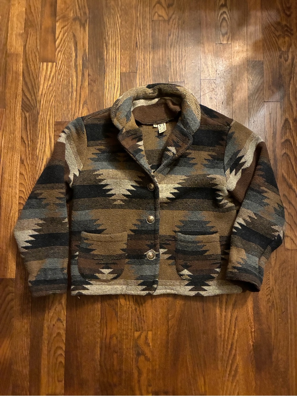 Vintage nomadic traders western Aztec jacket size medium